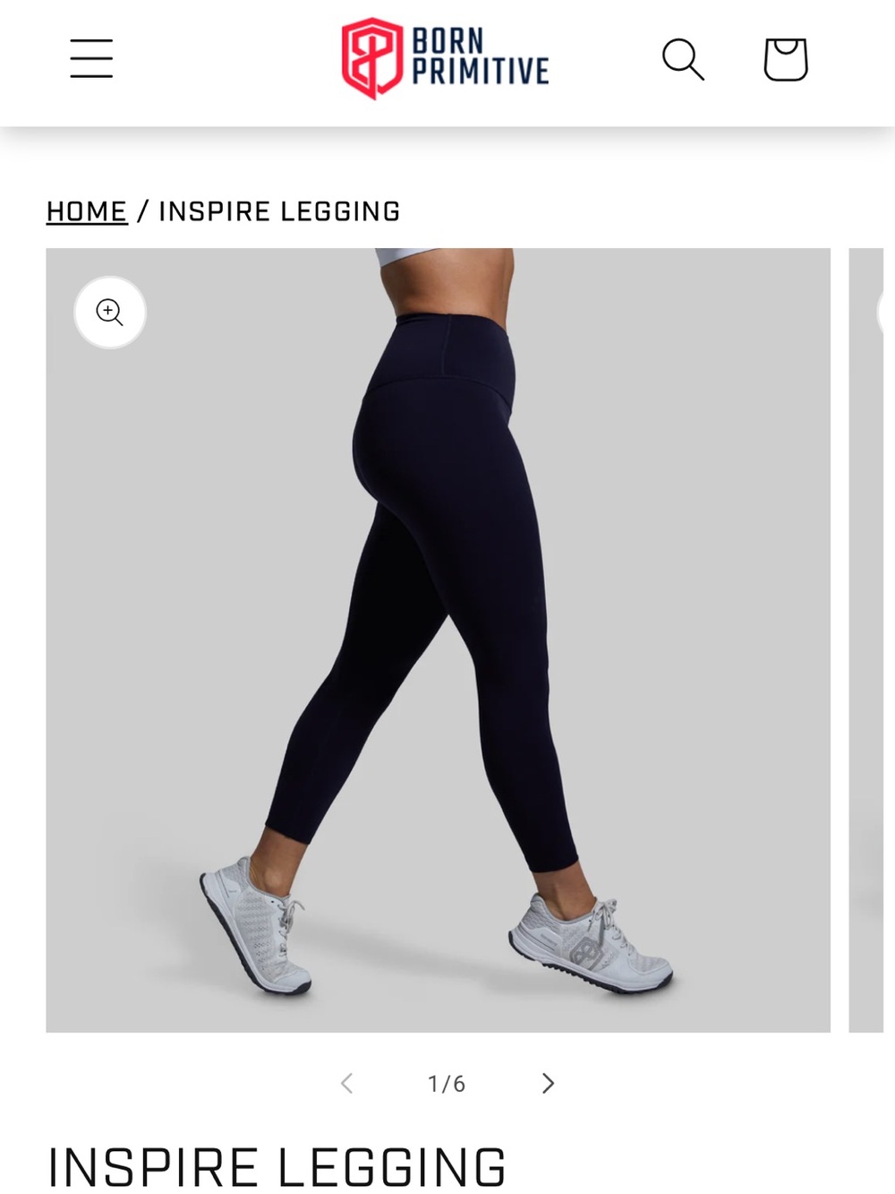 Born Primitive Inspire Legging - Deep Black small